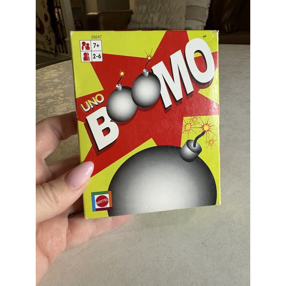 Mattel Uno Boomo Card Game 2003 Vintage Family Game 29247 Complete